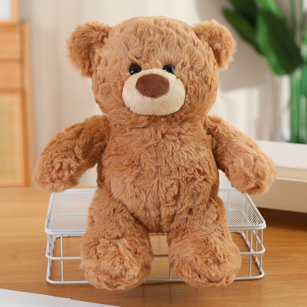 Soft Brown Bear Plush Toy Cartoon Bear Stuffed Dolls Animal Bear Plush Doll  Kids Holiday Gifts