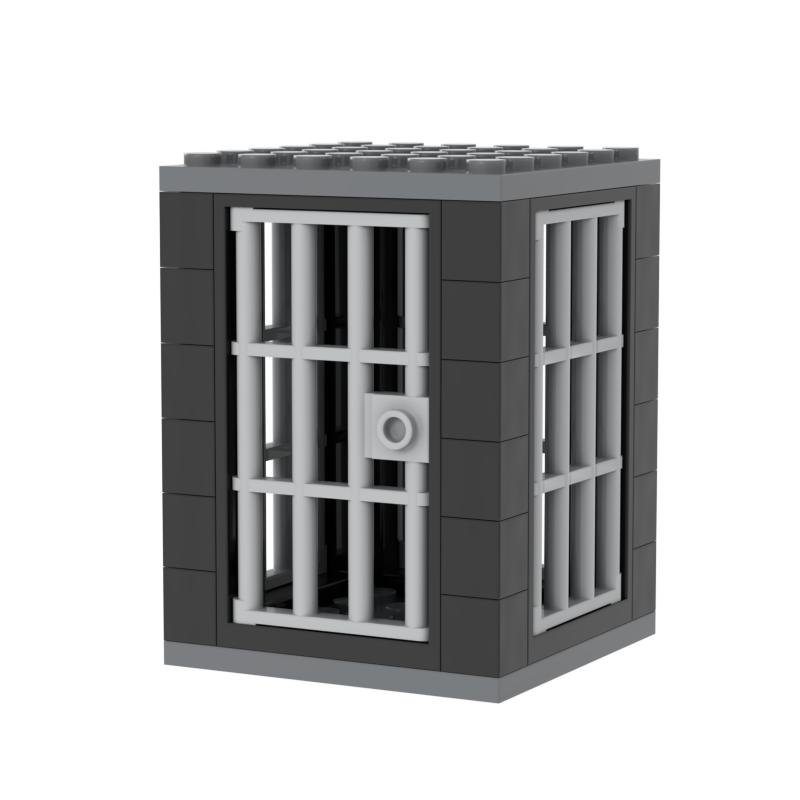 Jail Prison Cell Police Thief Building Blocks Toy Collection Kids Assembly Classic Brick Souvenir Decoration