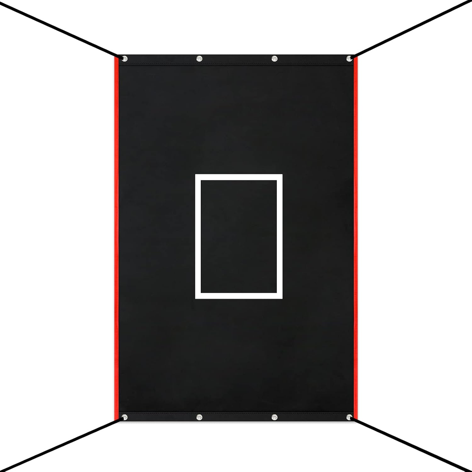 Lewtemi 4 x 6 ft Vinyl Backstop Heavy Duty Batting Cage Backstop Baseball Batting Cage Backdrop and Net Saver for Baseball Softball Hitting Pitching