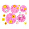 Chrysanthemum & Daisy Flower Fondant & Plaster Chocolate Mold.