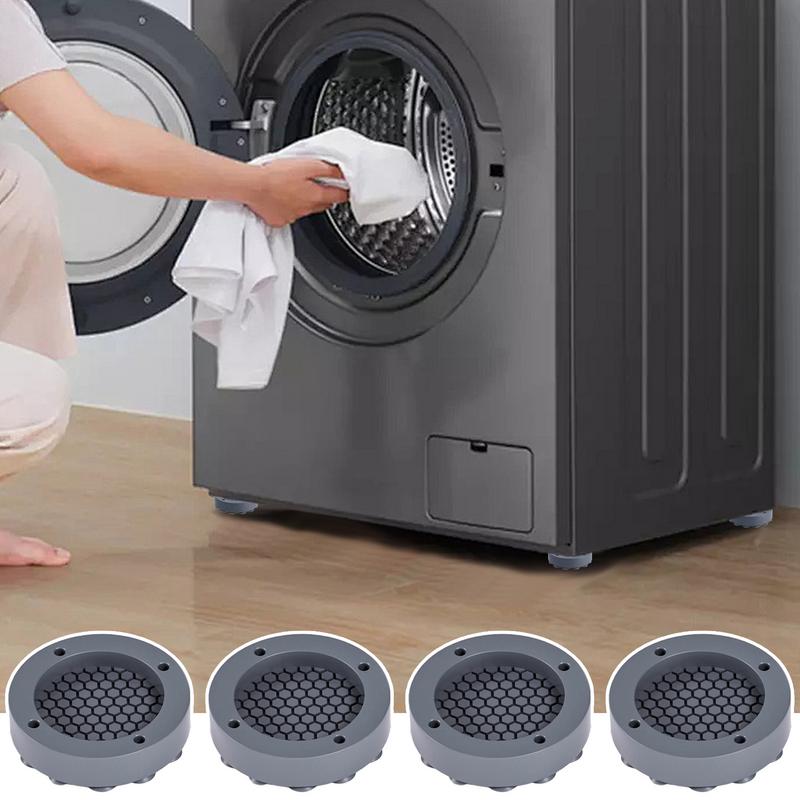 Anti-Walking Washer Dryer Pedestals Strong Suction Shock Absorbing Mat Anti Vibration Pads Enlarged Washer Mat Protector