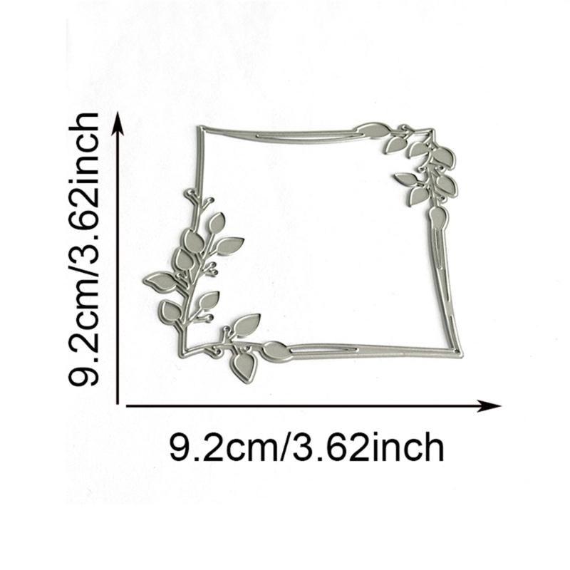 Metal Die Cuts Embossing Stencils Leaves Frame Cutting Dies Stencils for Scrapbooking Album Cards Photo Decorations