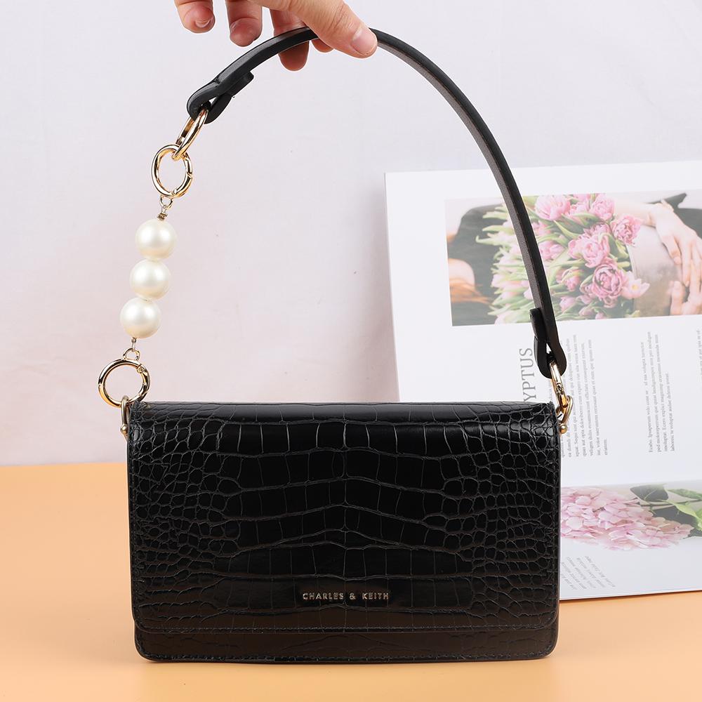 Imitate Pearl Bag Strap Extender Accessories for Handbag Purse Belt Handles Bead Chain Women Shoulder Bag DIY Replacement Straps
