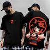 Dragon Ball Z Tryck Kortärmad Bomulls T-shirt Son Goku Vegeta Herr Dam Kläder Harajuku Y2k T-shirt Vintage Casual T-shirt Toppar
