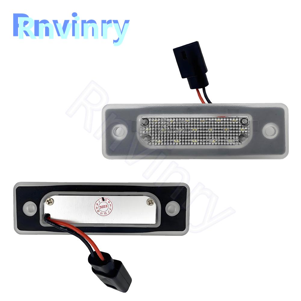 1Pair White LED License Plate Light For BMW 5-Series E34 1988-1996 E32 1986-1994 Number Plate Lamp