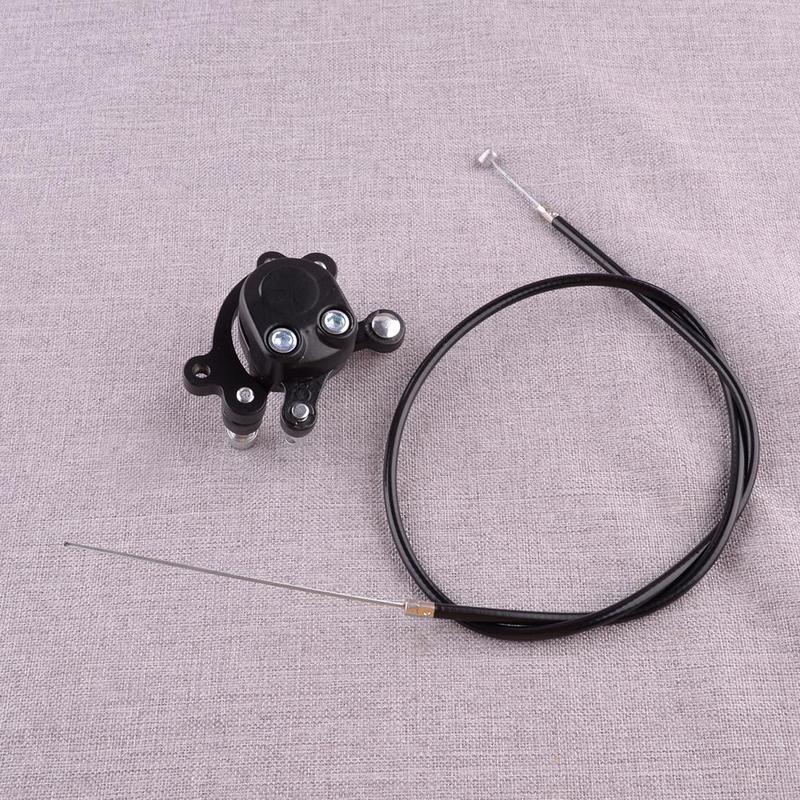 New Black Motorcycle Rear Left Brake Caliper & Cable Kit Fit for Motovox MBX10 MBX11 79cc Mini Bike