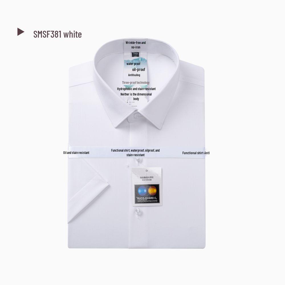 

Женская летняя рубашка с тройной защитой: С длинным и коротким рукавом, не требующий глажки, в повседневном деловом стиле, однотонная верхняя одежда. 45/5XL