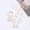 European Style Light Luxury Jewelry Set: Pearl Necklace, Bracelet, and Earrings