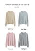 High-End Women's Pure Cashmere Winter Sweater - Round Neck, Versatile Solid Color Knit Pullover