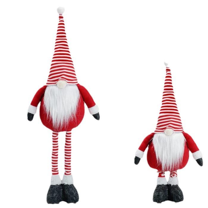 Nordic Santa Claus Striped Telescopic Faceless Doll Christmas Decoration