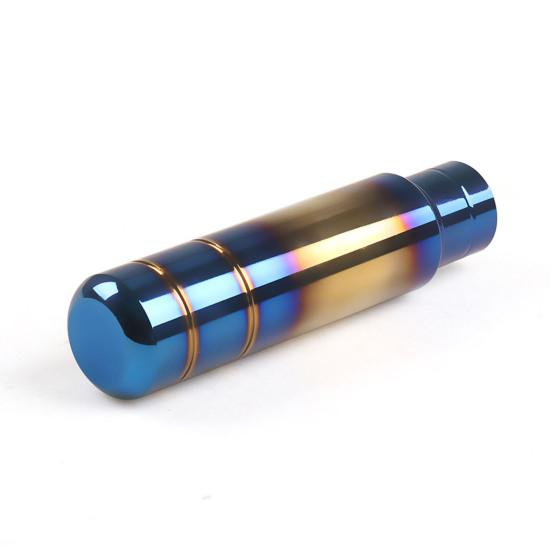 13cm Aluminum Grilled Blue Universal Gear Shift Knob Shifter Head Interior Decor