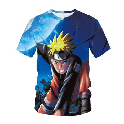 Short Sleeve T Shirt Naruto Japanese Cartoon Fashion Casual Children Men Clothing 3D Printed Short Sleeve Top Clothing  4596