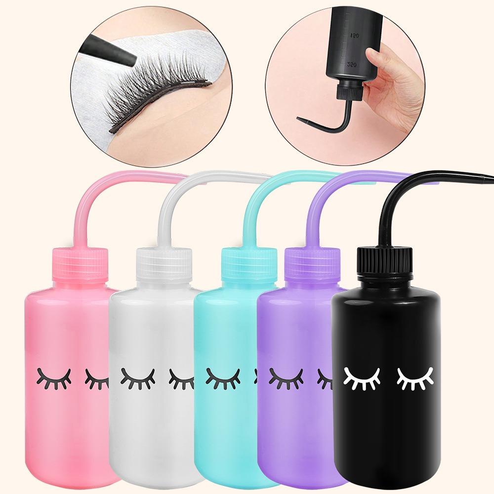 250ml Eyelash Cleaning Bottle No Spill Squeeze Washing Water Squirt Bottle For Eyelash Extension Tattoo Squeeze Dropper Bottle
