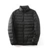 Men's Versatile Stand Collar Down Jacket: Thin, Warm, Solid Color for Autumn & Winter