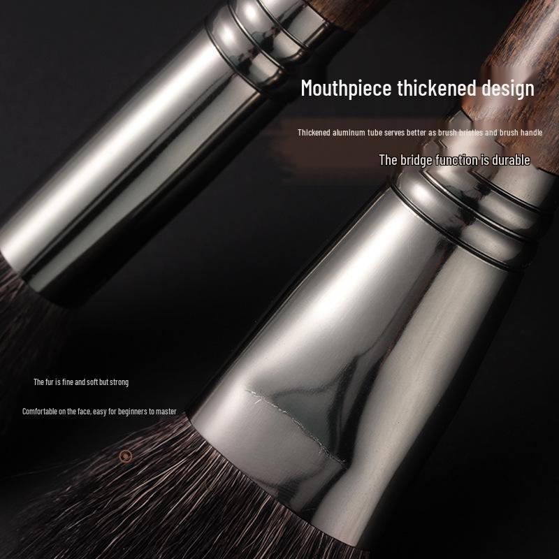 Wool Highlighting Makeup Brush Set - 24 Pieces: Includes MUF Series Concealer & Loose Powder Brushes
