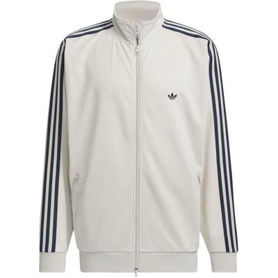 adidas Originals Stand Collar Striped Zip Long Sleeve Jacket Unisex Jacket White IZ4922