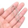 10PCS 5-Holes Brooch Safety Pins Findings Heavy Duty Kilt Pins Brooch Findings