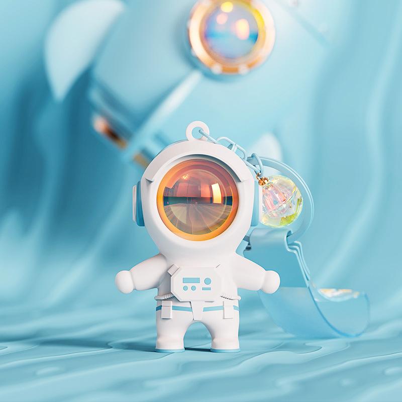 Cute Astronaut Keychain With Sunset Light Cool Anime Space Backpack Pendant