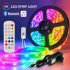 RGB LED Strip Light SMD5050 2835 Smart Music Sync Color Changing Led Lights DC12V Flexible Lamp Tape for Room Decor with EU Plug