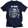 Novelty Vintage Photographer Brain T-Shirt Mens Short Sleeves  Streetwear Hip Hop Printed T Shirts Top Tees