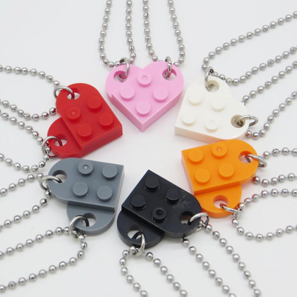 Gift Heart Necklace Beads Chain 