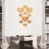 10Pcs/Set Love Heart Shaped Stickers Wall Sticker Mirror Mural 3D Decal Simple DIY Decorative Removable Paster Home Decoration