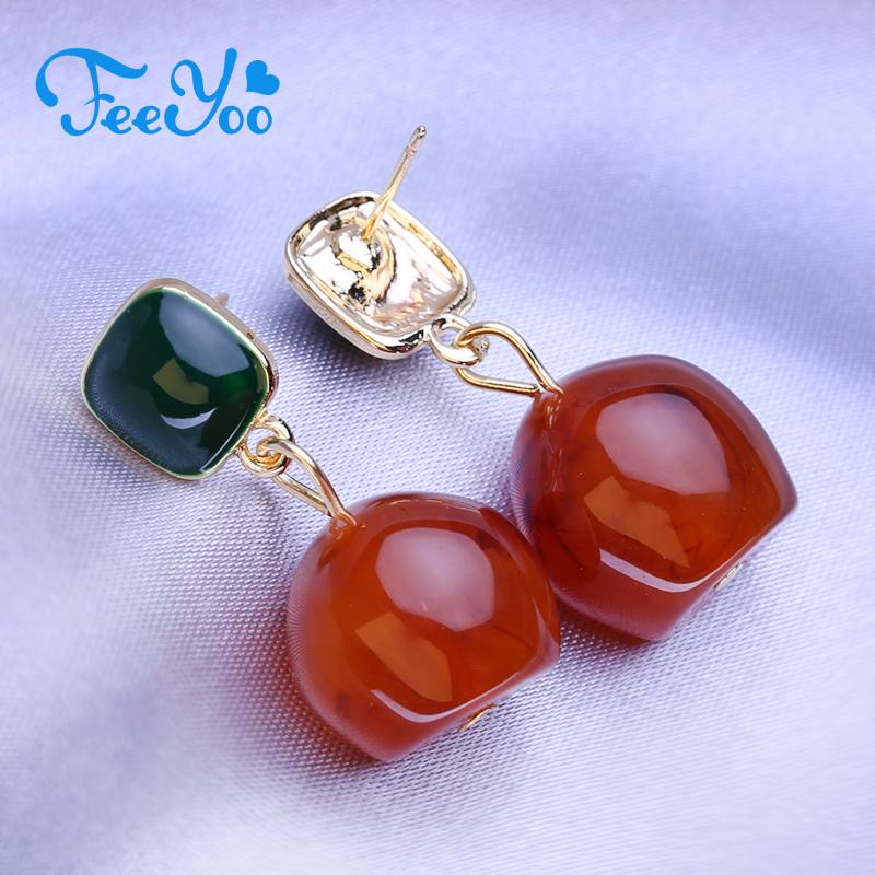 

FEEYOO длинные серьги для женщин и девочек, модные модные серьги-капли, ювелирные изделия, подарок