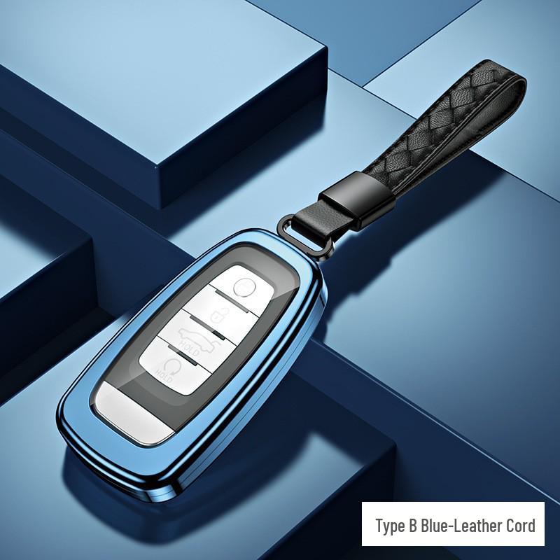 Premium Full Wrap Metal Key Case for Hongqi HS5, HS7, H9