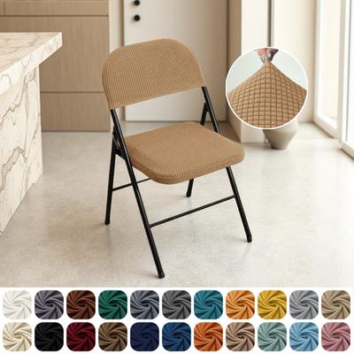 1/2/4/6 Sets Polarfleece Esszimmerstuhlbezüge Elastisch Hochzeit Klappstuhl Überzug Heim Sitzschoner Abdeckung für Bankettparty