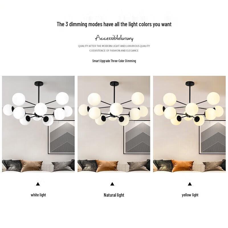 HD LED Nordic Luxury Magic Bean Pendant Light