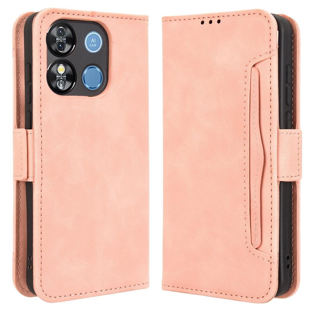 For Oukitel C57 Pro/C57s Leather Case Phone Wallet Cover with Multiple Card Slots