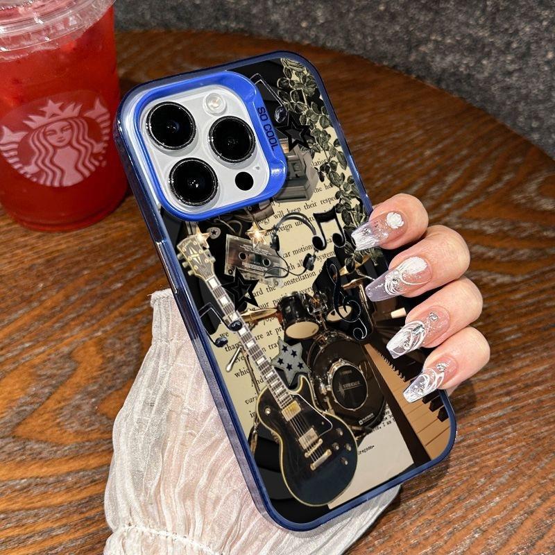 Retro Rock Music Style Pattern Phone Case For Samsung Galaxy S26 S25 Ultra S24 S23 S22 Plus S21 S20 FE A15 A35 A54 A55 A16 Cover