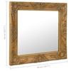 VidaXL Wall Mirror Baroque Style 50x50 Cm Gold 320313