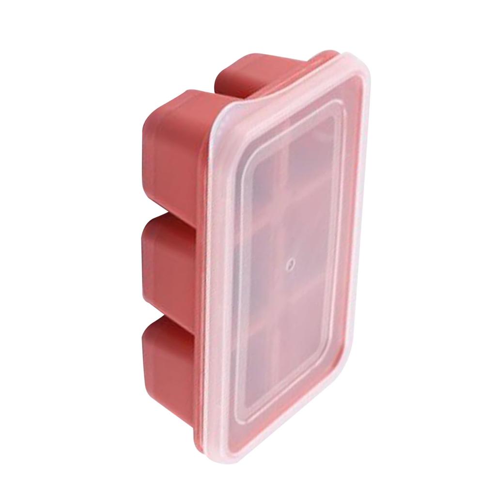 Ice Cube Trays Multipurpose 6 Grids Reusable Leakage Proof Easy Release Soft Bottom Silicone Ice Cube Molds with