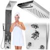 Shower Panel with Hydromassage Tap, Rain Shower Head, Shower Spout