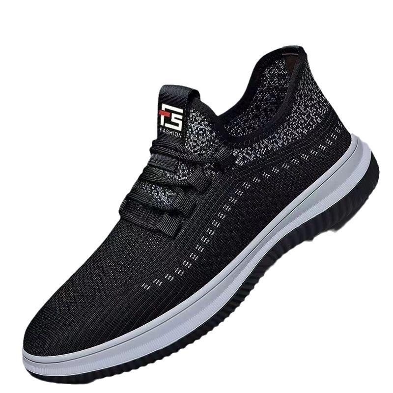 Men'S Shoes Breathable Casual Shoes Simple Sports Shoes Comfortable Versatile Mesh One Pedal Shoes Men