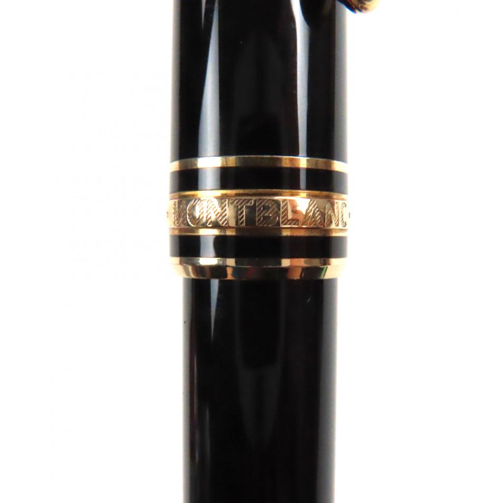 Excellent MONTBLANC Ballpoint Pen Meisterstck Classic Black Gold Mens Used