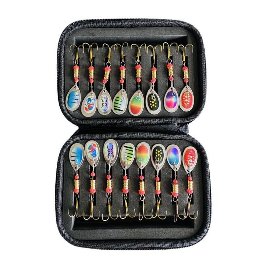 

Набор из 16 металлических блесн для рыбалки. Прочные и светоотражающие приманки для ловли щуки и крючка. Универсальный набор воблер-воблеров. 16PCS