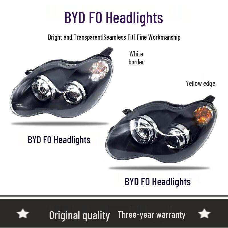 BYD F0 Front Headlight Assembly - Single Piece Packaging