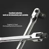 Pack of 3 Professional Breaker Bar Set 6in 10in 15in Heavy Duty Chrome Steel Hand Tool For Automotive Repair