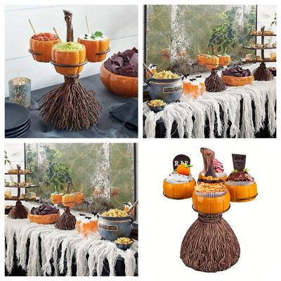6 Bowls In Stand Decoration Festival Pumpkin Creative Storage Basket Bowl for Party Holders Props Decoration