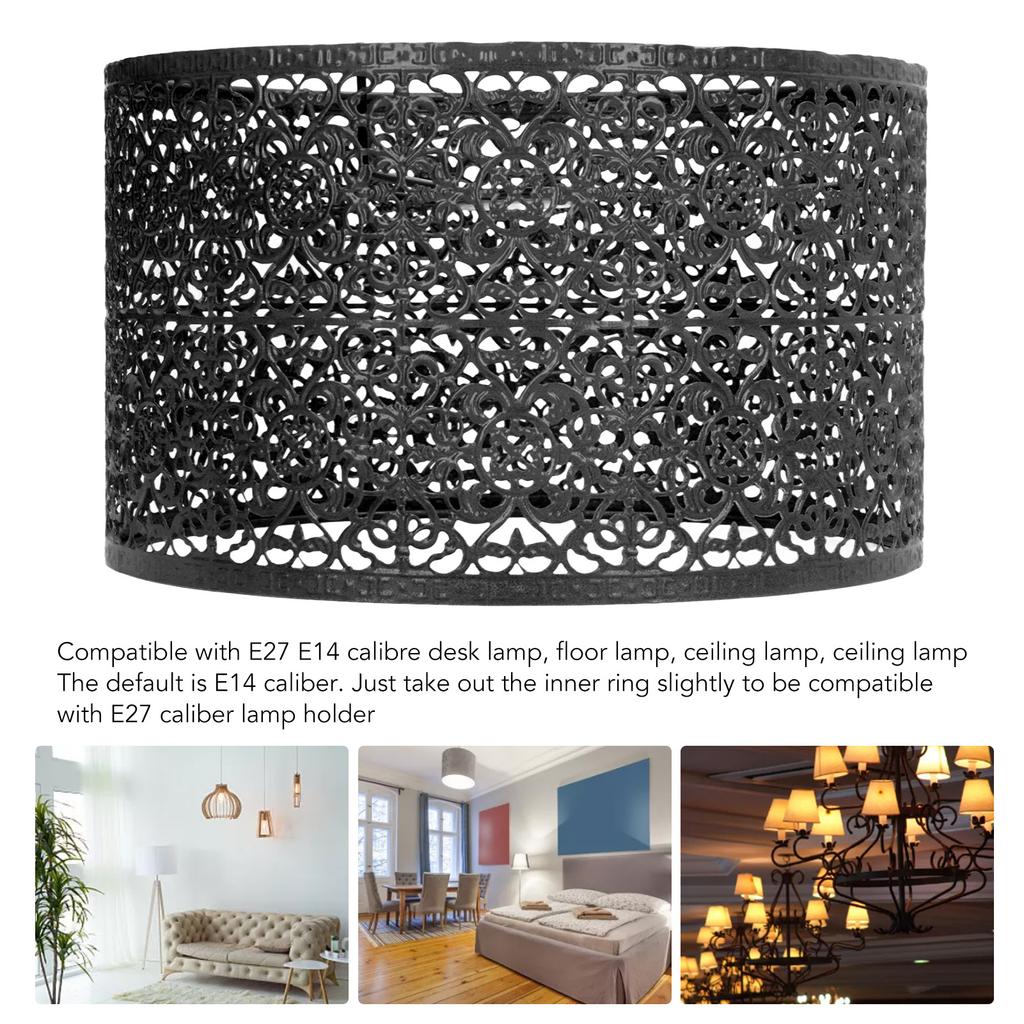 Lamp Shade Hollow Out Metal Lampshade E27 E14   Use Good Heat Dissipation Exquisite Lamp Cover