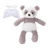 Conjunto de Presente MIHI: Brinquedo de Pelúcia, Faixa de Anjo, Asas de Anjo, Balão - Sessão de Fotos de Bebê, Meio Aniversário, Aniversário (Panda)