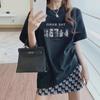 Women's Loose Korean Style Short Sleeve T-Shirt - Summer 2025 Mid-Length Top
