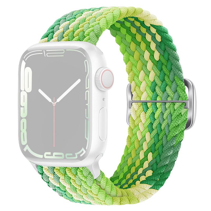For Apple Watch Series 10 42mm/9 8 7 41mm/SE (2023) SE (2022) SE 6 5 4 40mm/3 2 1 38mm Watch Band Braided Nylon Strap