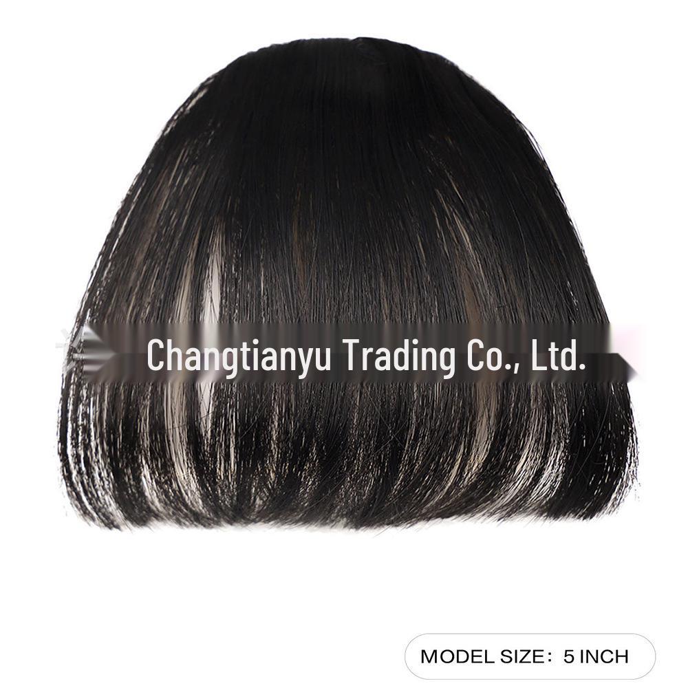 Bangs Cross-Border European & American Women's Natural Seamless Invisible Hair Extension Wig