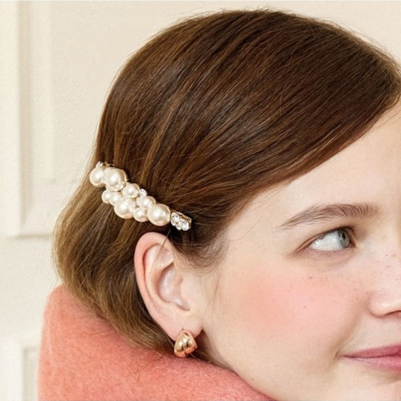 Dana Burton Radiant Pearl Cubic Hairpin