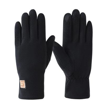Winter Women's Gloves Cotton Warm Cold Plus Velvet Cycling Cold Tap Screen Warm Gloves