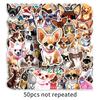 Chihuahua Stickers: 50 Cute Hand-Painted Puppy Decals for Journals, Cards, and Milk Tea Cups