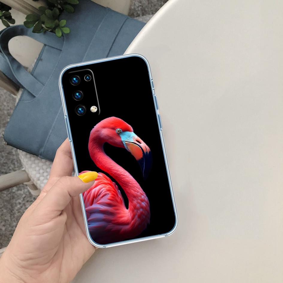 CJ54 Flamingos Pink Bird Flower Case for LG K22 K30 K40 K40S K41 K42 K50 K50S K51 K51S K52 K61 K62 K71 K92 Q60 Q61 V40 V50 V60